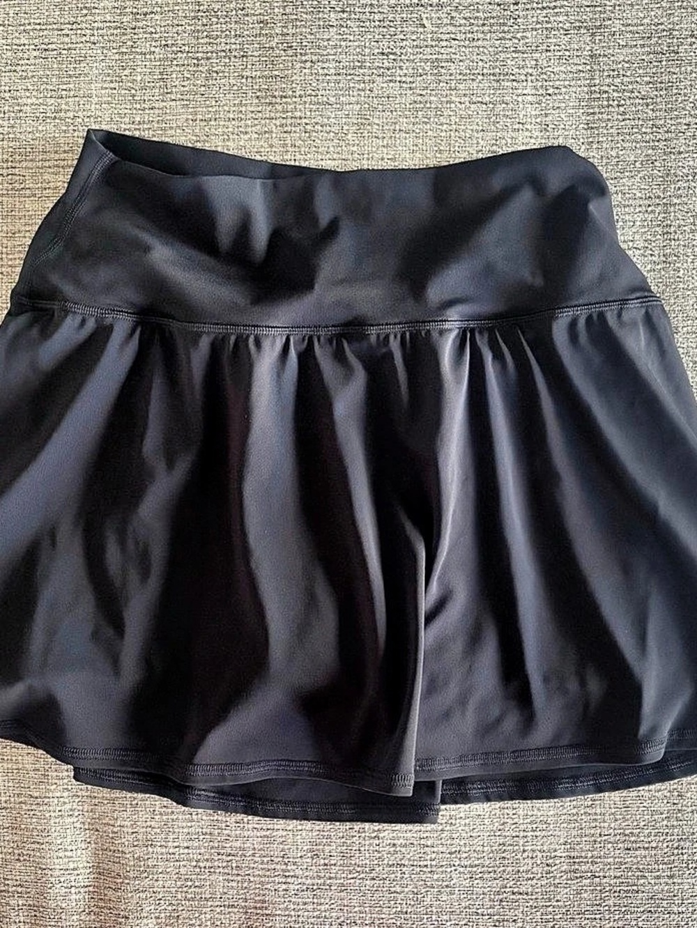90 Degree by Reflex AirLux Everyday Short Athletic Skirted Shorts in Black Large